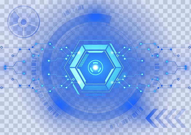 hexagonal teal logo, Light Blu-ray disc Luminous efficacy Digital data, Luminous efficiency of digital technology transparent background PNG clipart