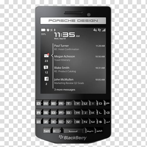 BlackBerry Porsche Design P'9981 Smartphone BlackBerry OS, blackberry transparent background PNG clipart