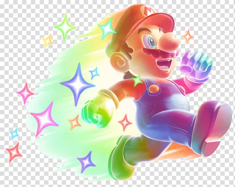 rainbow Super Mario , Mario Stars transparent background PNG clipart