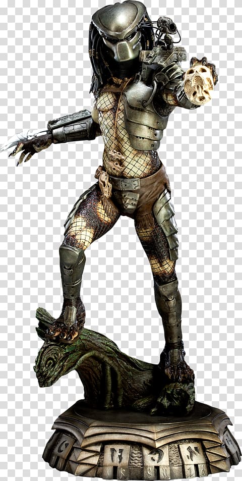 Predator Sculpture Alien Statue Sideshow Collectibles, predator transparent background PNG clipart