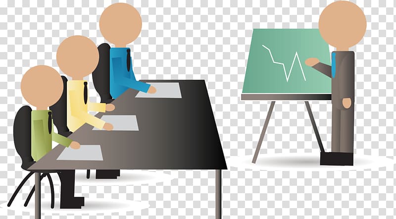 Graphic design Illustration, Project presentation meeting in FIG. transparent background PNG clipart