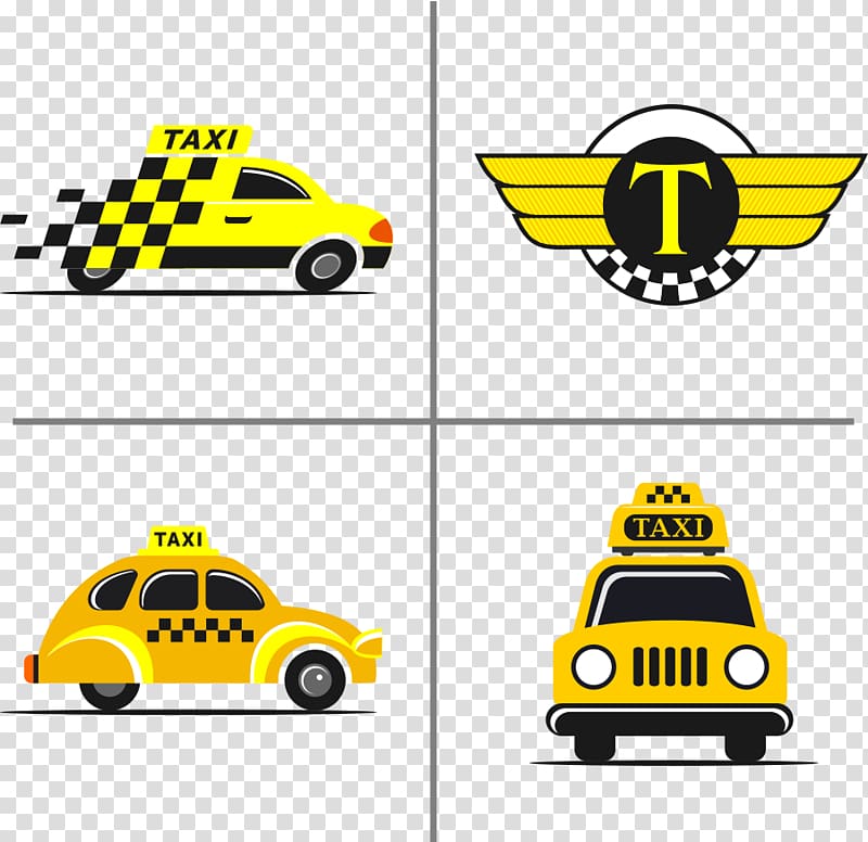 Taxi Euclidean illustration, taxi sign transparent background PNG clipart