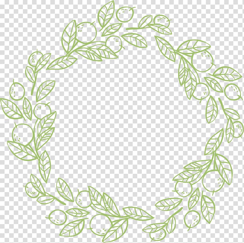 Wreath Christmas Auglis, Garland lace hand-painted border transparent background PNG clipart