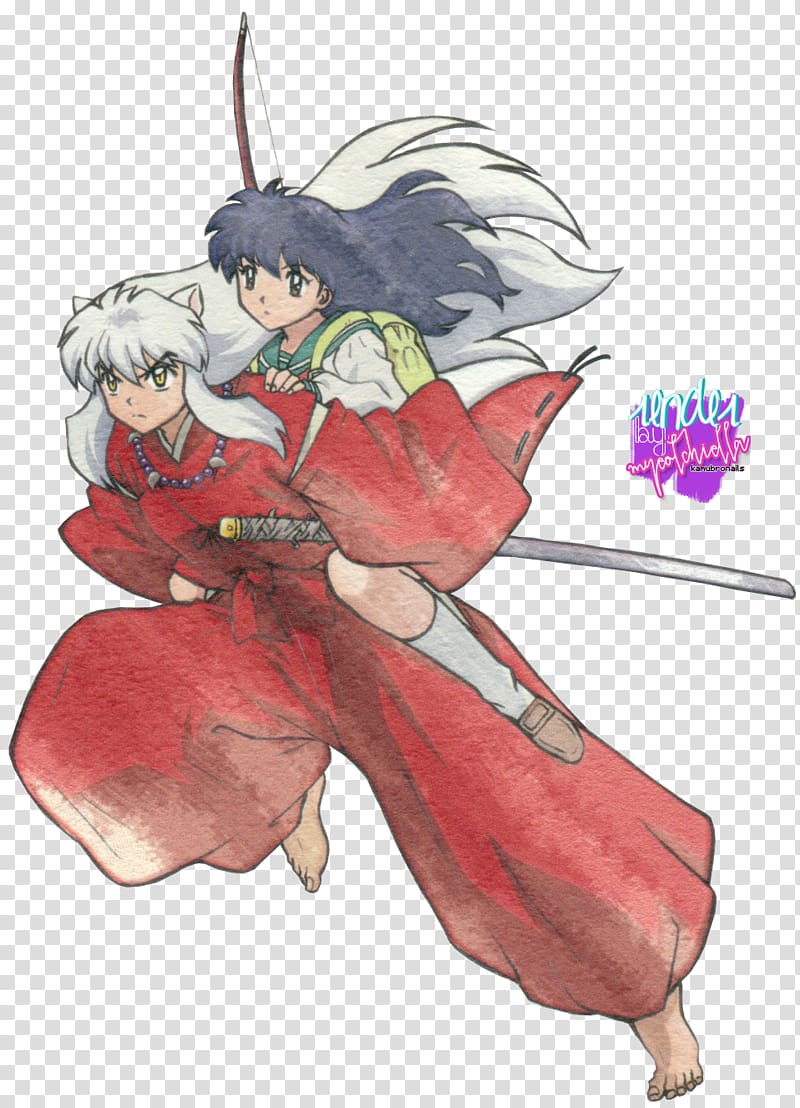 Kagome Higurashi Inuyasha Shippo Miroku Kikyo, inuyasha transparent background PNG clipart