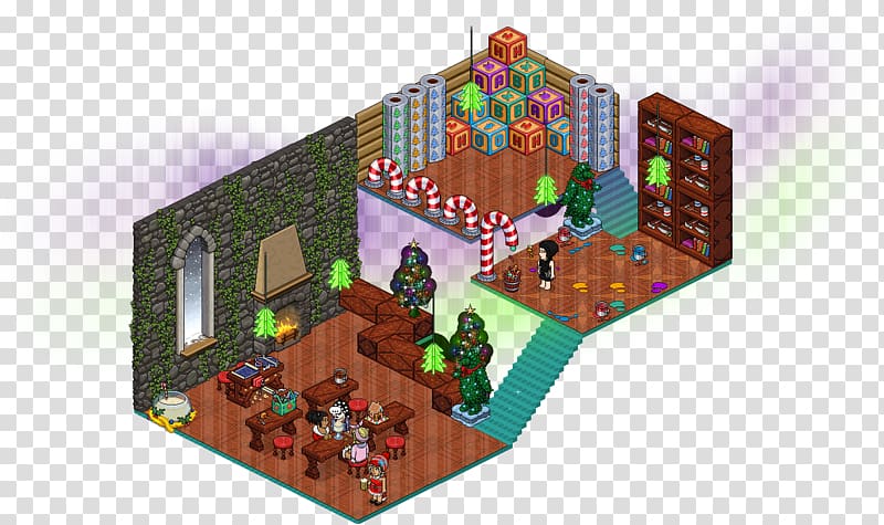 Habbo Game Laboratory Room Christmas, others transparent background PNG clipart