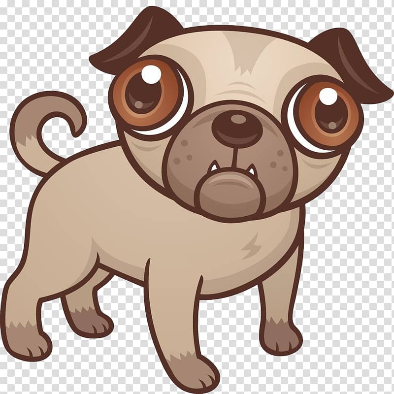 Puggle Puppy Illustration, Angry puppy transparent background PNG clipart