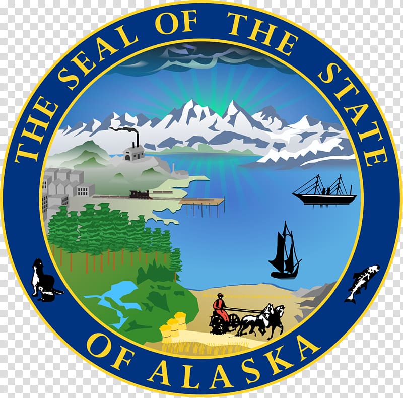 Alaska State Capitol Seal of Alaska Alaska Purchase Great Seal of the United States, prohibited passage transparent background PNG clipart