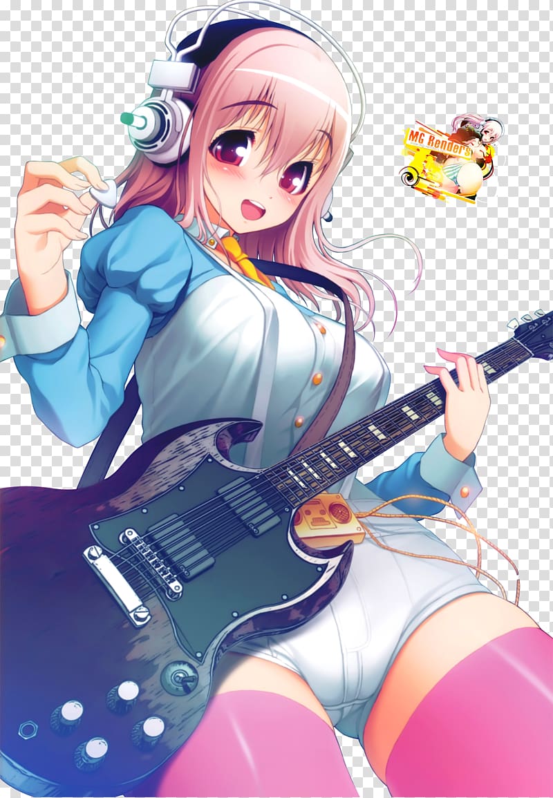 Super Sonico Anime Desktop Drawing, Anime transparent background PNG clipart