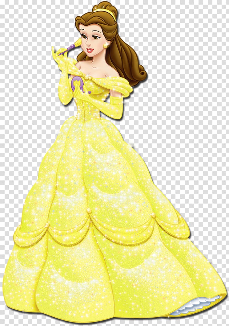 Belle Minnie Mouse Cinderella Ariel Rapunzel, cartoon princess transparent background PNG clipart