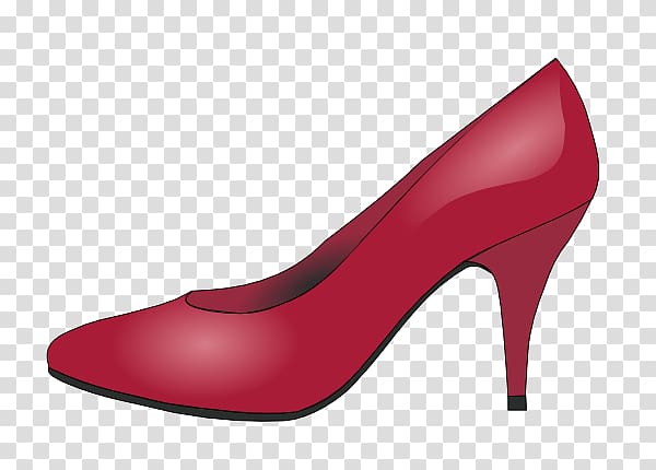 High-heeled shoe Stiletto heel Court shoe, ruby slippers transparent background PNG clipart