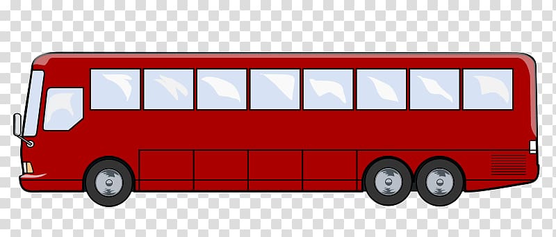 red bus illustration, School bus Double-decker bus , City Bus transparent background PNG clipart