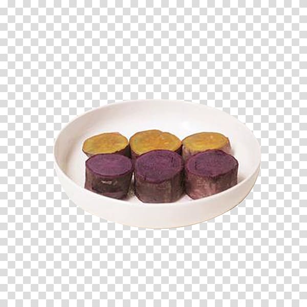 Sweet potato Dioscorea alata Purple Food Nutrition, Purple sweet potato and cut into sections transparent background PNG clipart