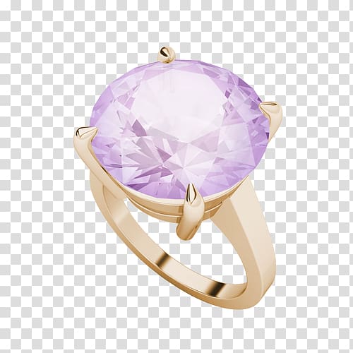 Amethyst Ring Crystal United Kingdom Diamond, Watercolor pink circle transparent background PNG clipart