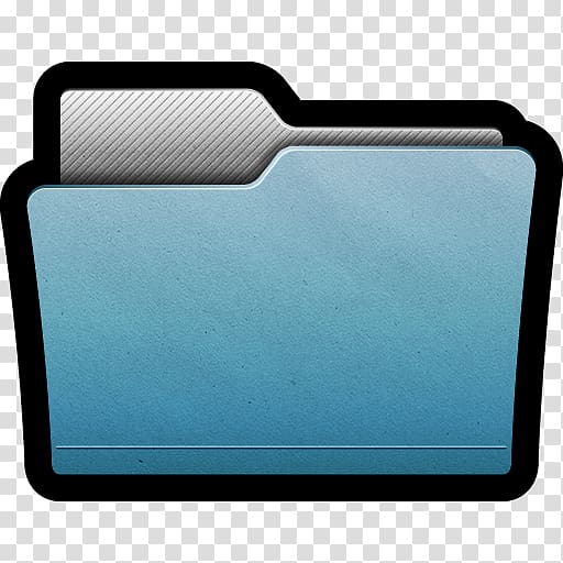 folder logo, blue rectangle, Folder Alternate transparent background PNG clipart