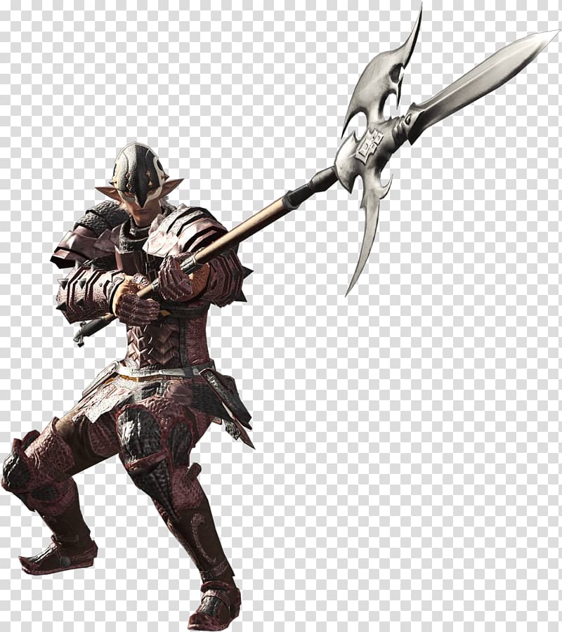 Final Fantasy XIV Lancer Weapon Video game, armour transparent background PNG clipart