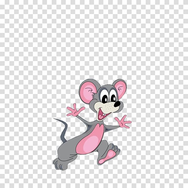 rat running clipart illustration