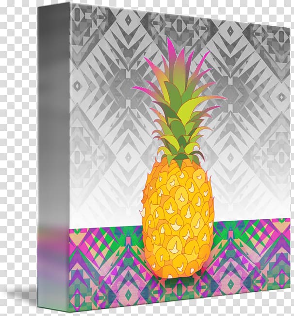 Pineapple Bromeliads Canvas print Food, pineapple border transparent background PNG clipart