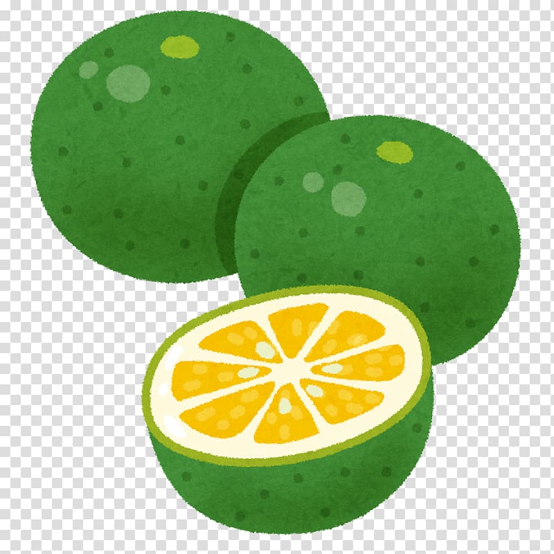 Lime Sudachi Kabosu Fruit Citrus depressa, lime transparent background PNG clipart