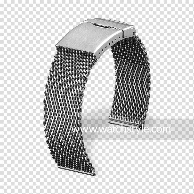 Steel Watch strap Armani Mesh, watch transparent background PNG clipart