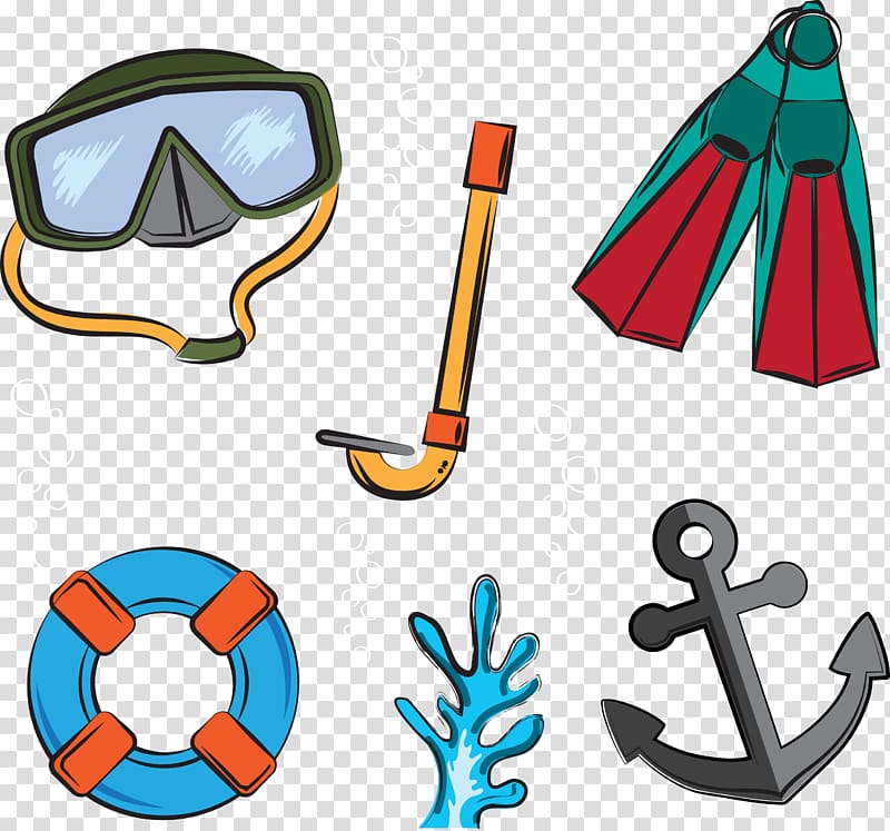 Underwater diving Diving mask , Diving equipment transparent background PNG clipart