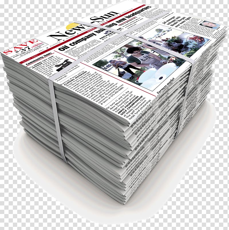Newspaper , articles for daily use transparent background PNG clipart