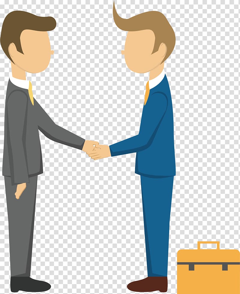 two man shaking hands illustration, , Handshake man transparent background PNG clipart
