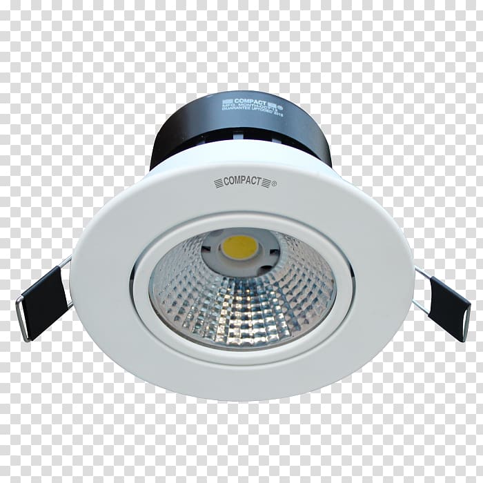 Recessed light LED lamp Light-emitting diode COB LED, downlights transparent background PNG clipart