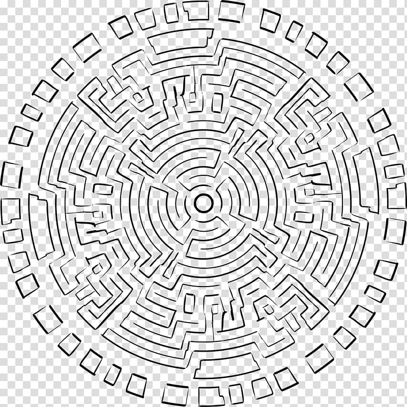 Maya civilization Labyrinth Maze Drawing Line art, others transparent background PNG clipart