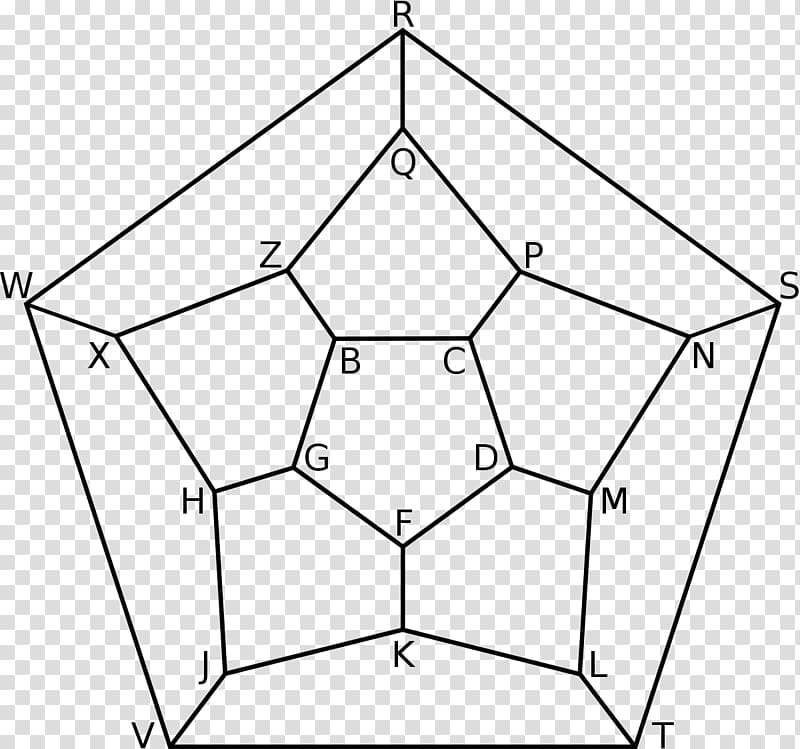 Icosian game Hamiltonian path Mathematics, Mathematics transparent background PNG clipart