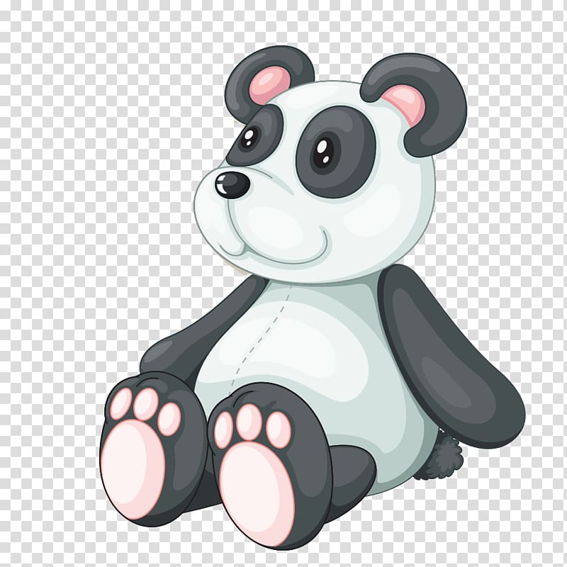 Stuffed toy , panda transparent background PNG clipart