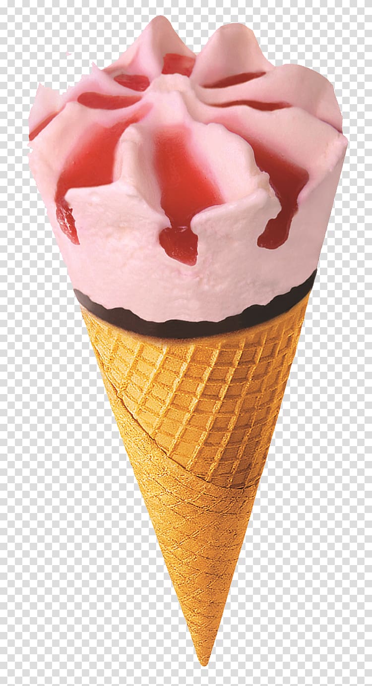 Ice cream cone Chocolate ice cream Strawberry ice cream, Ice cream transparent background PNG clipart