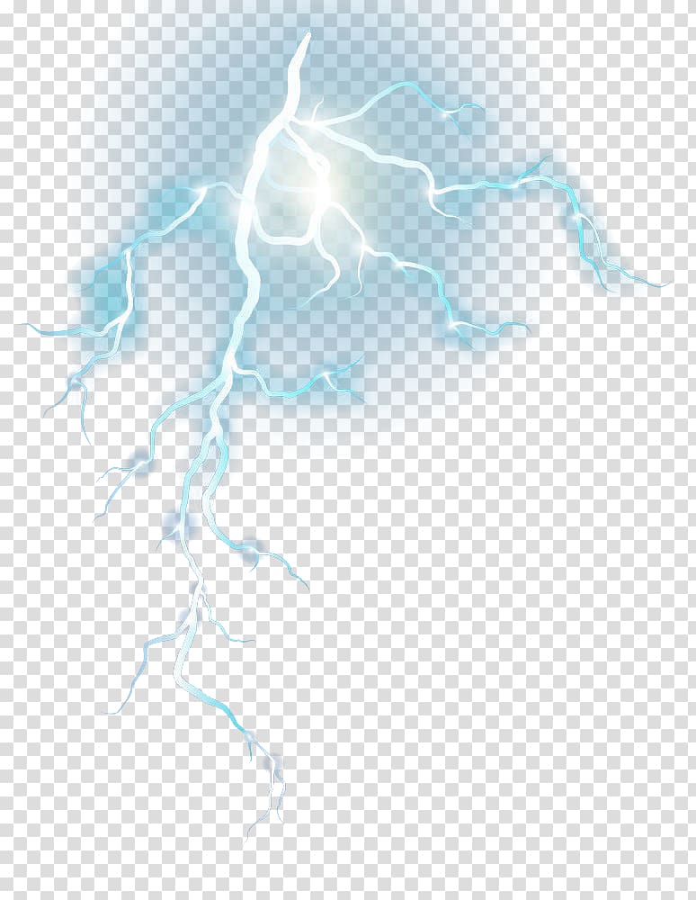 thunder , Graphic design Blue Pattern, Blue lightning strikes transparent background PNG clipart