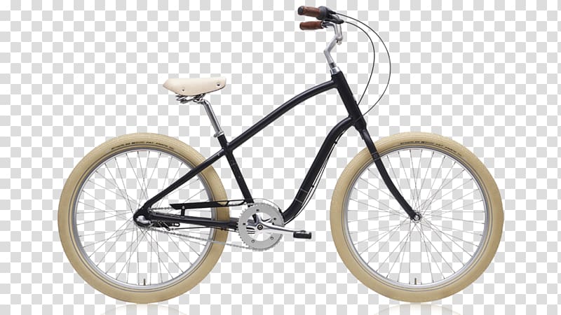 Cruiser bicycle City bicycle Cycling Fixed-gear bicycle, fashion three-dimensional polygon elements transparent background PNG clipart