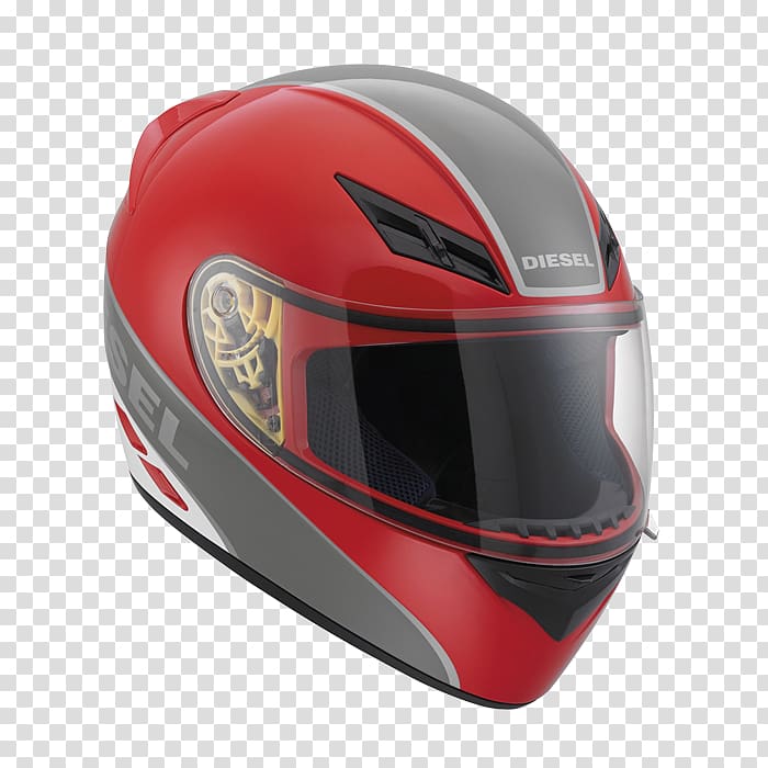 Motorcycle Helmets Car Diesel, the combination of red and gray transparent background PNG clipart