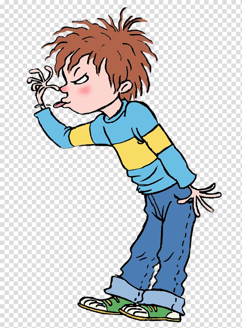 man in blue and yellow long-sleeved shirt, Horrid Henry Sticking Out Tongue transparent background PNG clipart