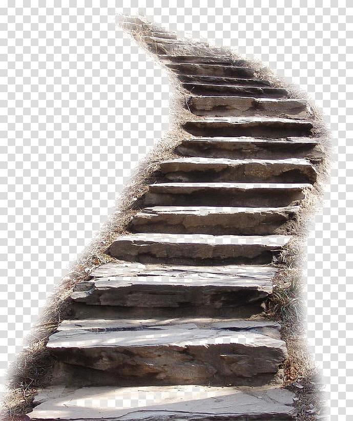 brown wooden staircase illustration, Stairs , Road ladder transparent background PNG clipart