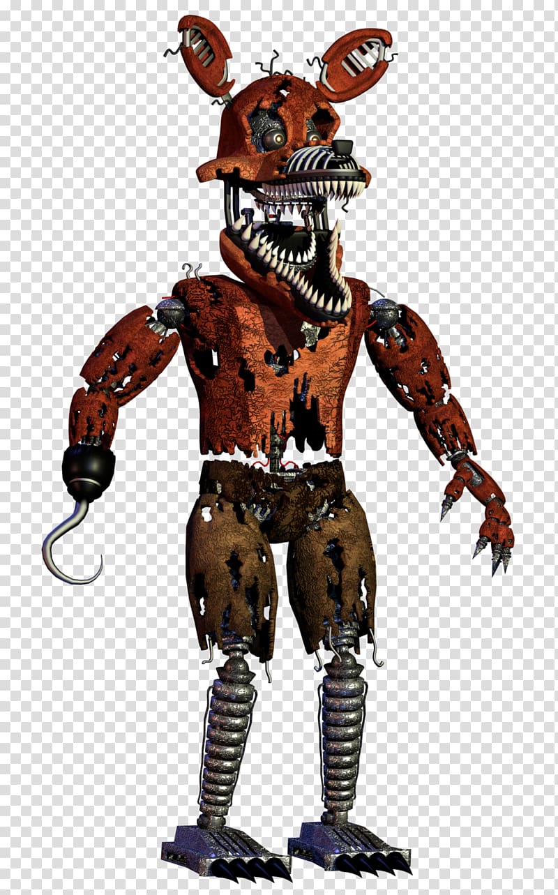 Five Nights at Freddy\'s 4 Nightmare Jump scare, Nightmare Foxy transparent  background PNG clipart