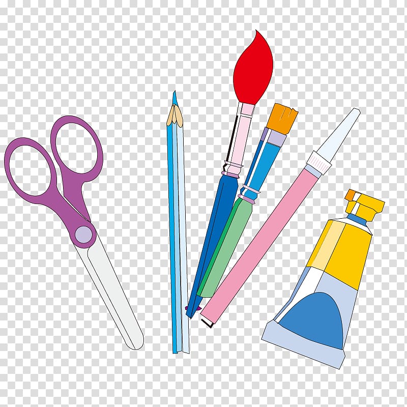 Learning Drawing Cartoon, Cartoon learning tools transparent background PNG  clipart