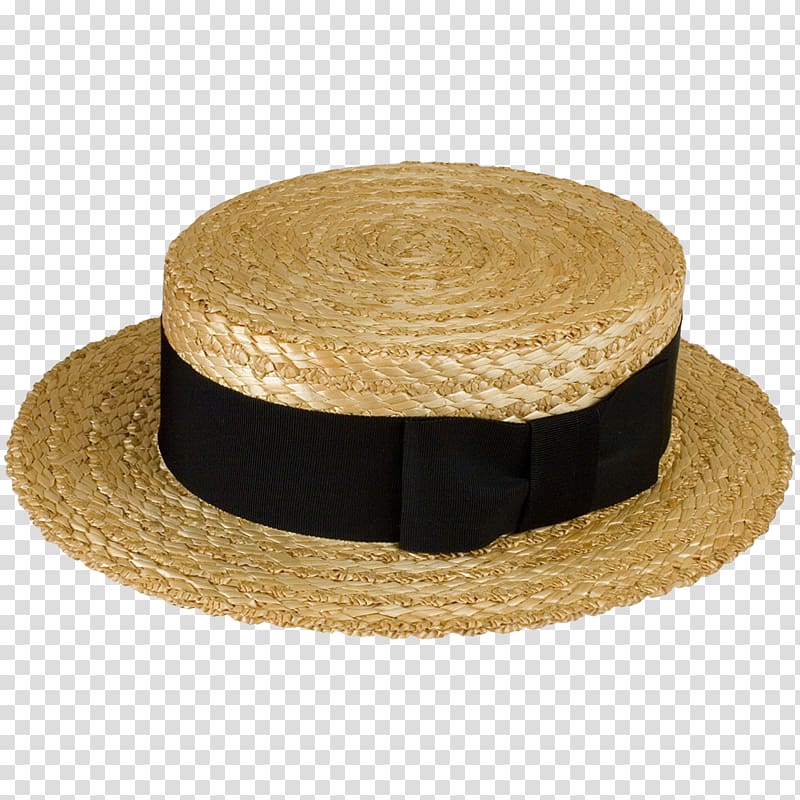 Straw hat Boater Fedora Cap, sun hat transparent background PNG clipart