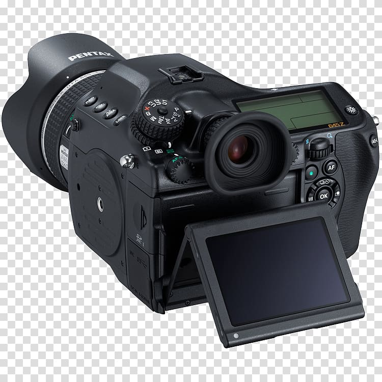 Digital SLR Medium format Camera Pentax, Camera transparent background PNG clipart