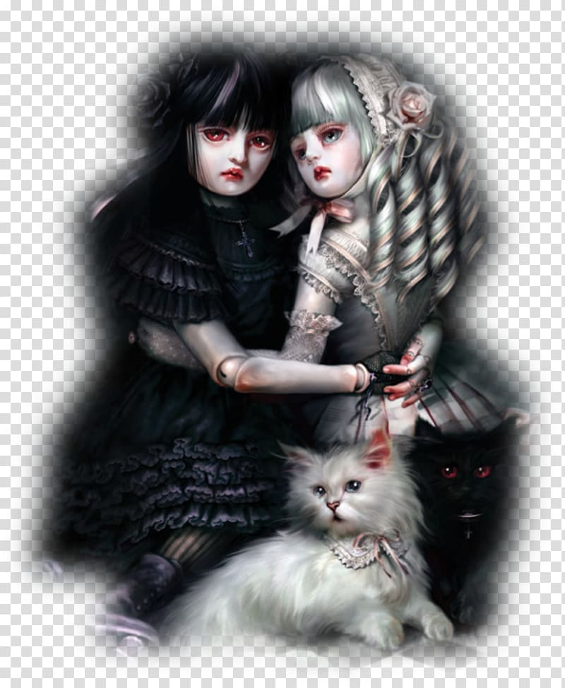 Lolita fashion Gothic fashion Gothic architecture Gothic art, White kitten transparent background PNG clipart