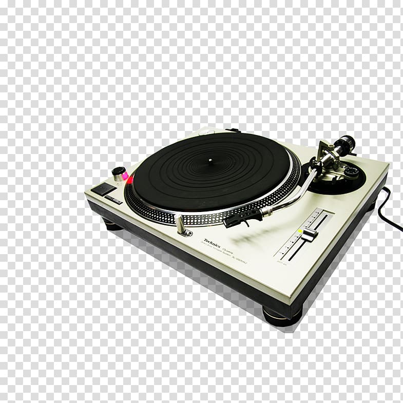 black and gray turntable, Disc jockey Technics SL-1200 Sound system, DJ Machine transparent background PNG clipart