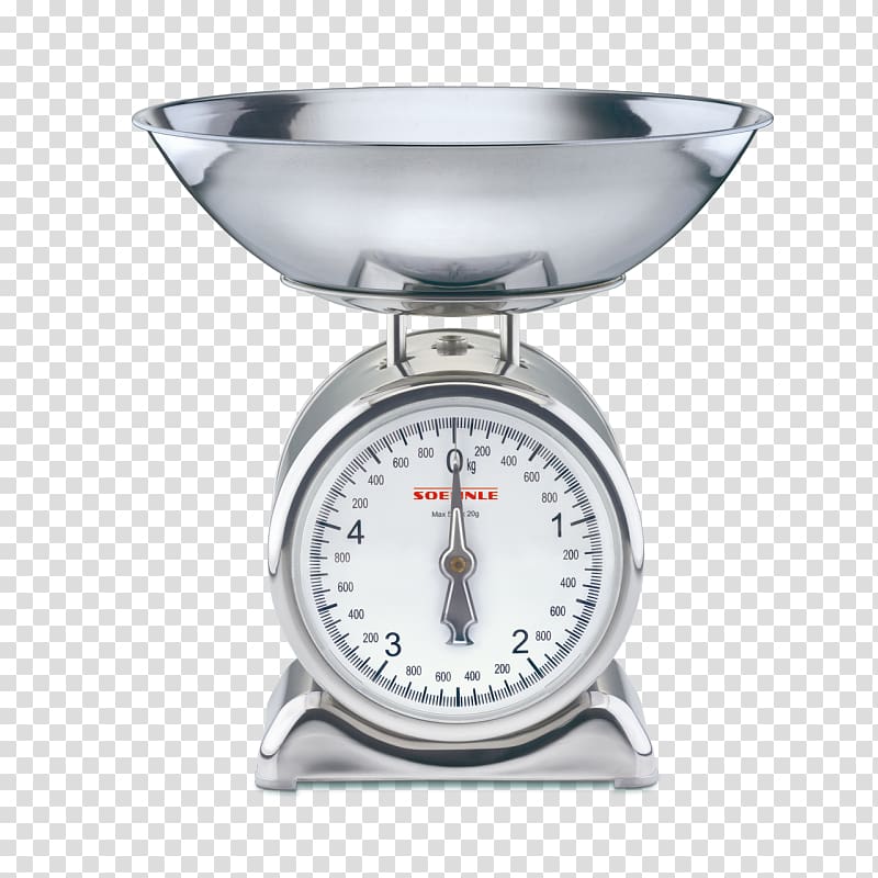 Soehnle, Sylvia Analogue Kitchen Scale, Stainless Steel Measuring Scales Keukenweegschaal, kitchen transparent background PNG clipart
