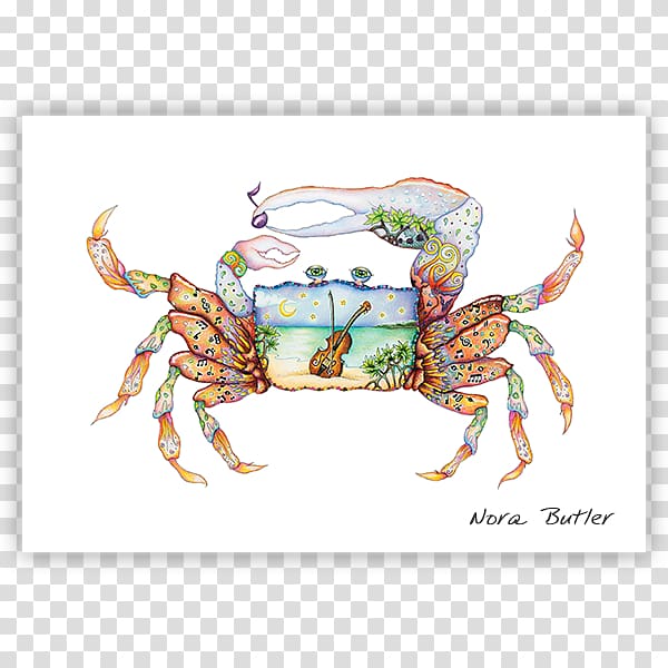 Dungeness crab Nora Butler Designs Work of art, Watercolor town transparent background PNG clipart