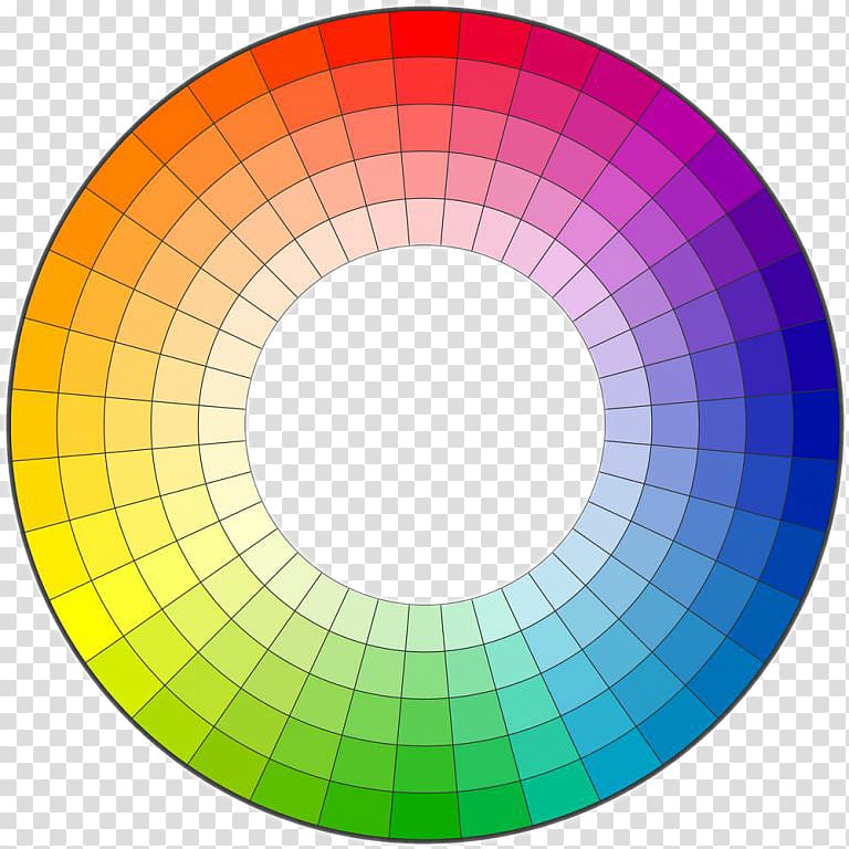 Color wheel Complementary colors, Hue ring chart transparent background PNG clipart