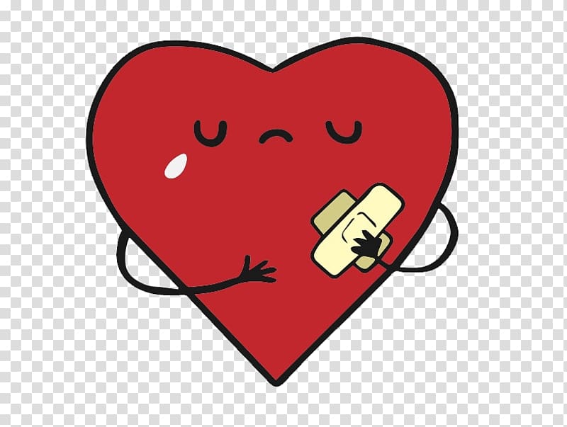 , Cartoon wounded heart transparent background PNG clipart
