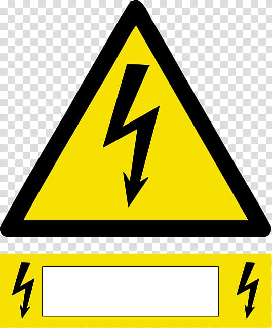 Warning sign Safety High voltage Warning label, risk transparent background PNG clipart