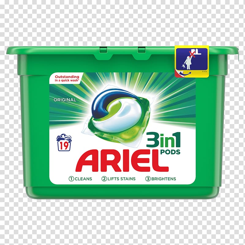 Ariel Laundry Detergent Bleach Stain removal, Ariel transparent background PNG clipart
