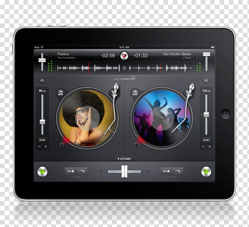 Disc jockey Djay Traktor DJ controller Music, apple transparent background PNG clipart