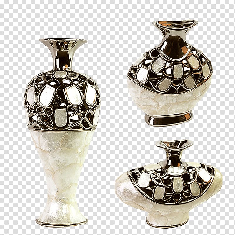 Vase Ceramic Decorative arts, Retro vintage vase transparent background PNG clipart